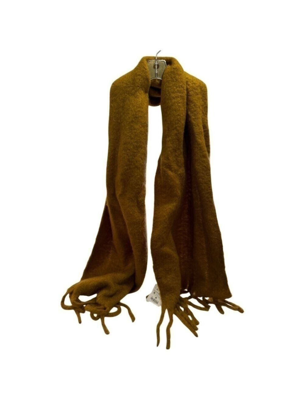 ZARA Mustard Yellow Fringe Scarf | NWT Soft & Chic